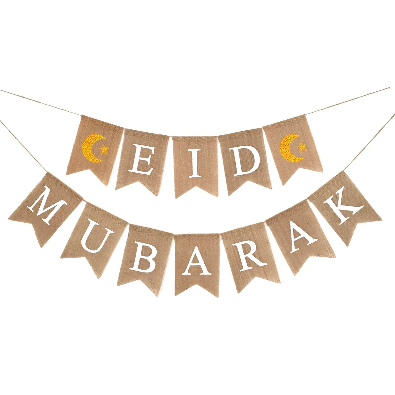 Eid Linen Lettering Bunting 300cm (608297)