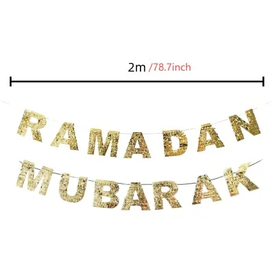 Ramadan Mubarak Tinsel Bunting — packaging
