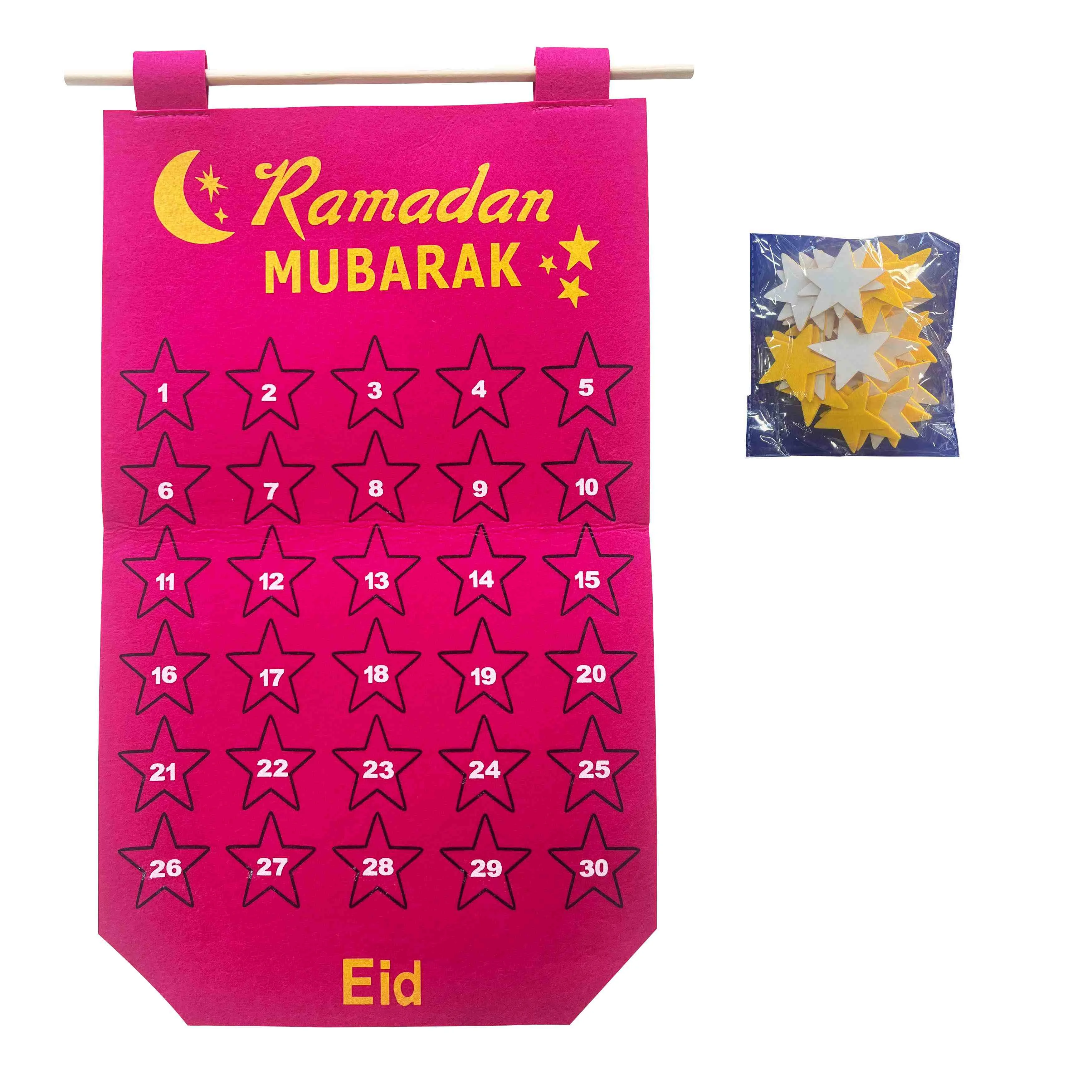 Felt Ramadan Calendar with Red Star Marker (613103)
