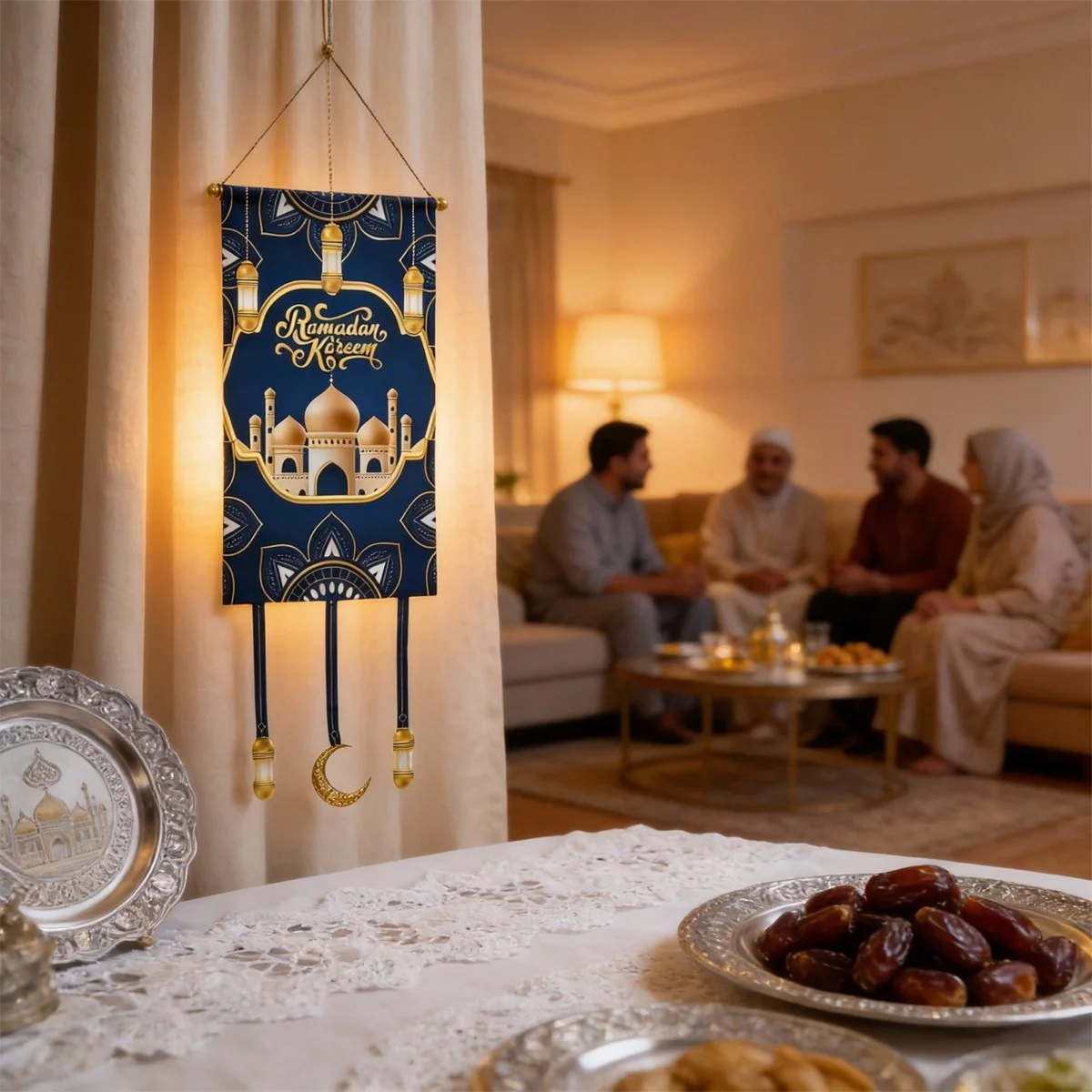Ramadan Kareem Hanging Decoration — size reference