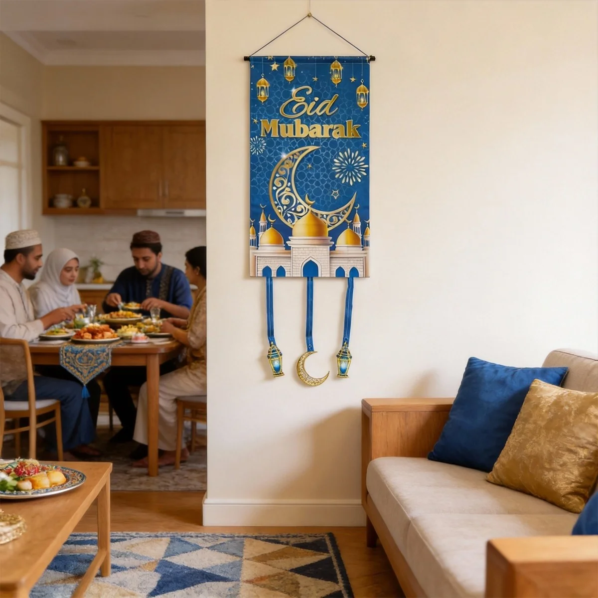 EID MUBARAK Hanging Decoration 1pcs (613123)