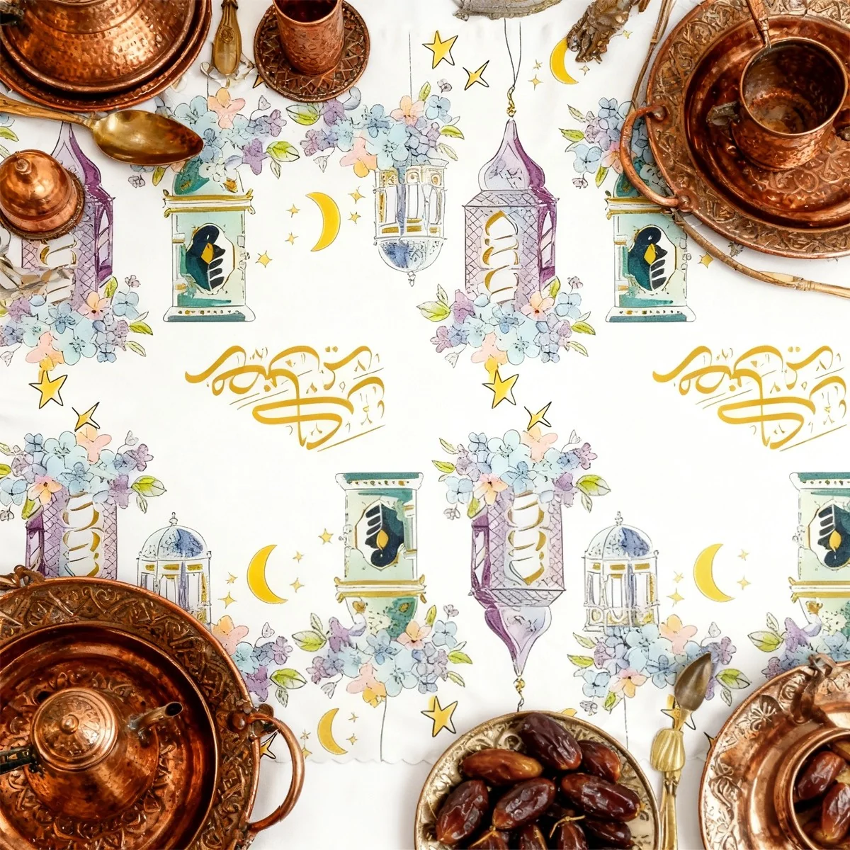 Ramadan Kareem Tablecloth — size reference