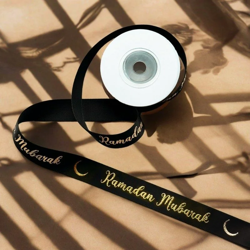 RAMADAN MUBARAK RIBBON 2CMx5YDS 1pcs (623210)