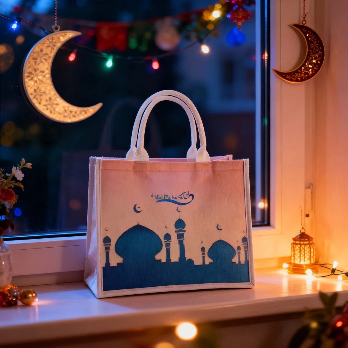 EID Mubarak Tote Bag 1pcs (623267)
