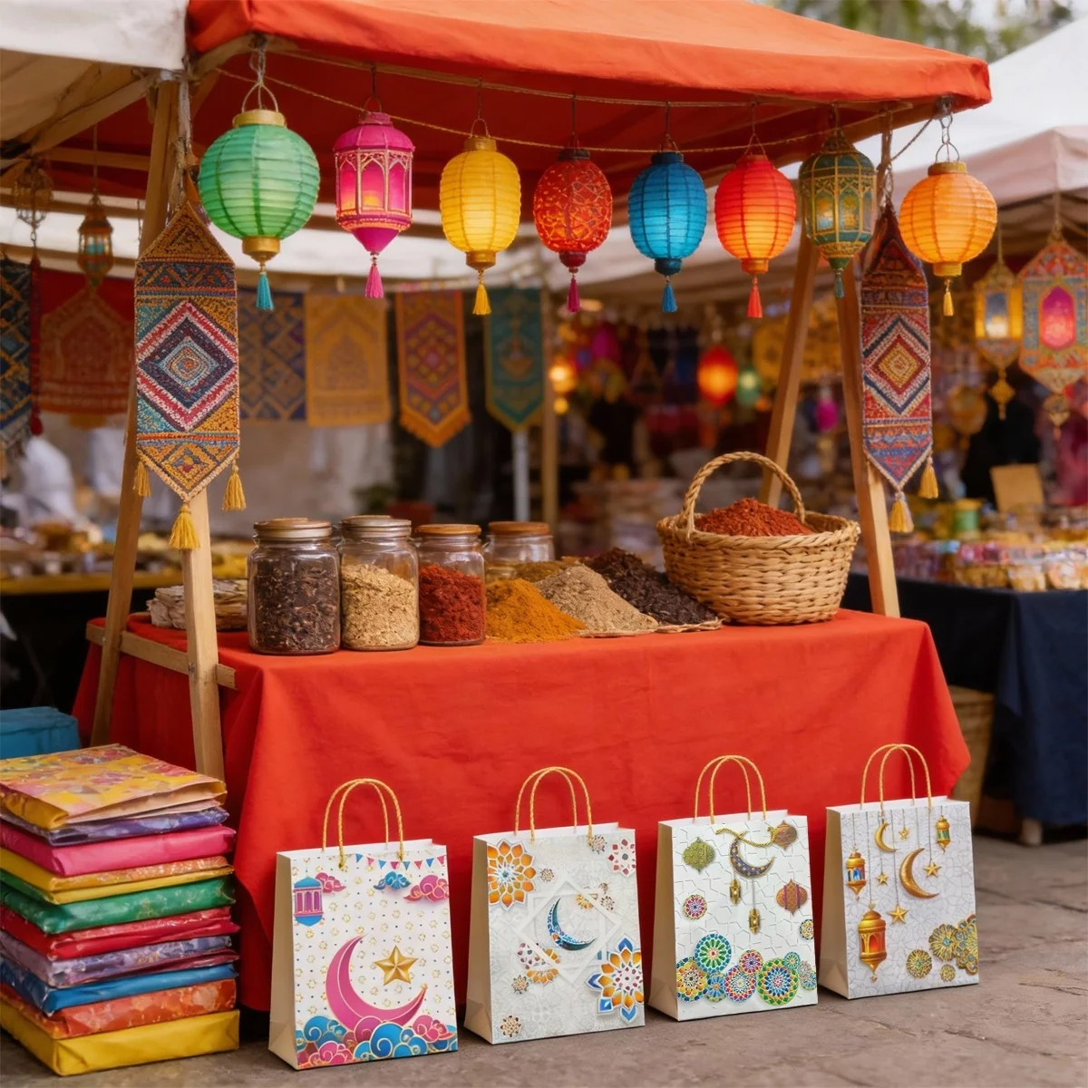 Ramadan / Eid Mubarak Gift Bags 1pcs (623274)