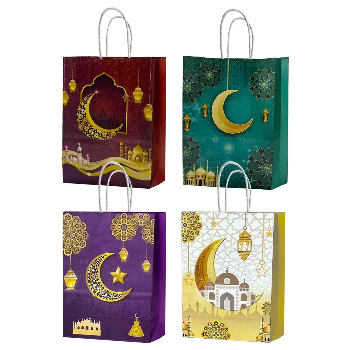 Islamic Festive Gift Paper Bag — front view