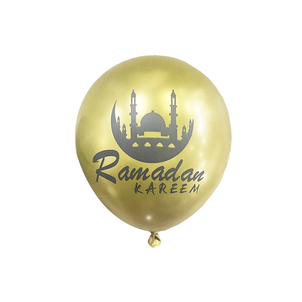 Ramadan Printed 12 inch Latex Balloon 8ct Gold (624167)