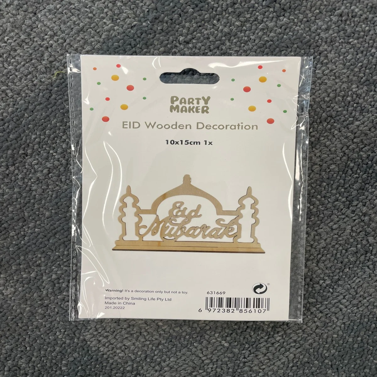 EID Wooden Decoration 1pcs (631669)