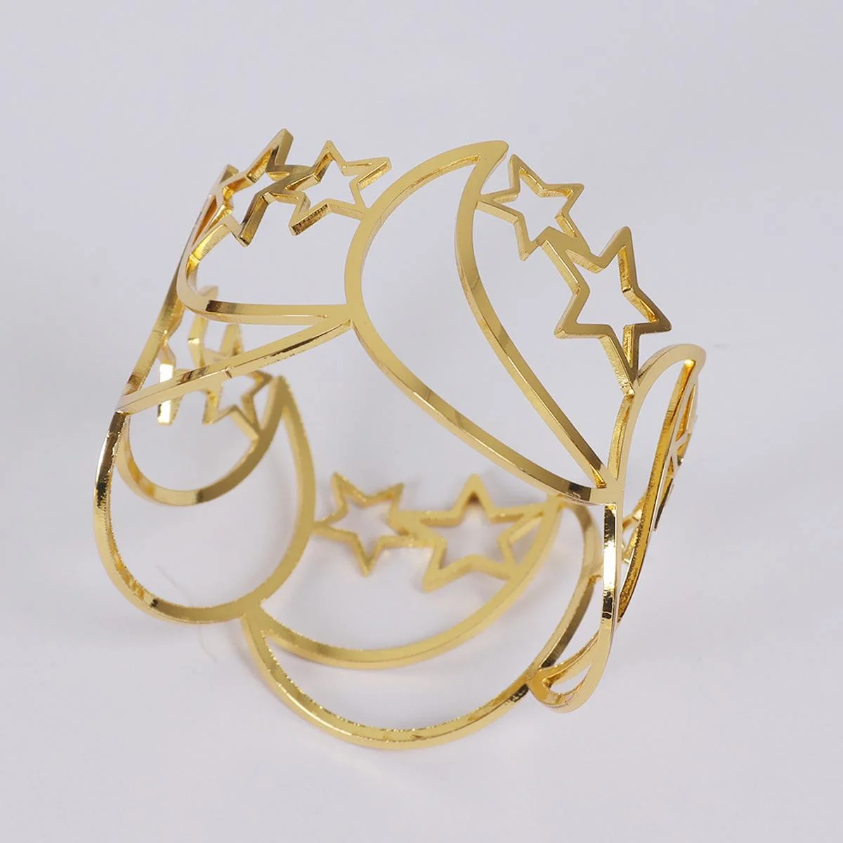 Moon Star Napkin Ring — front view