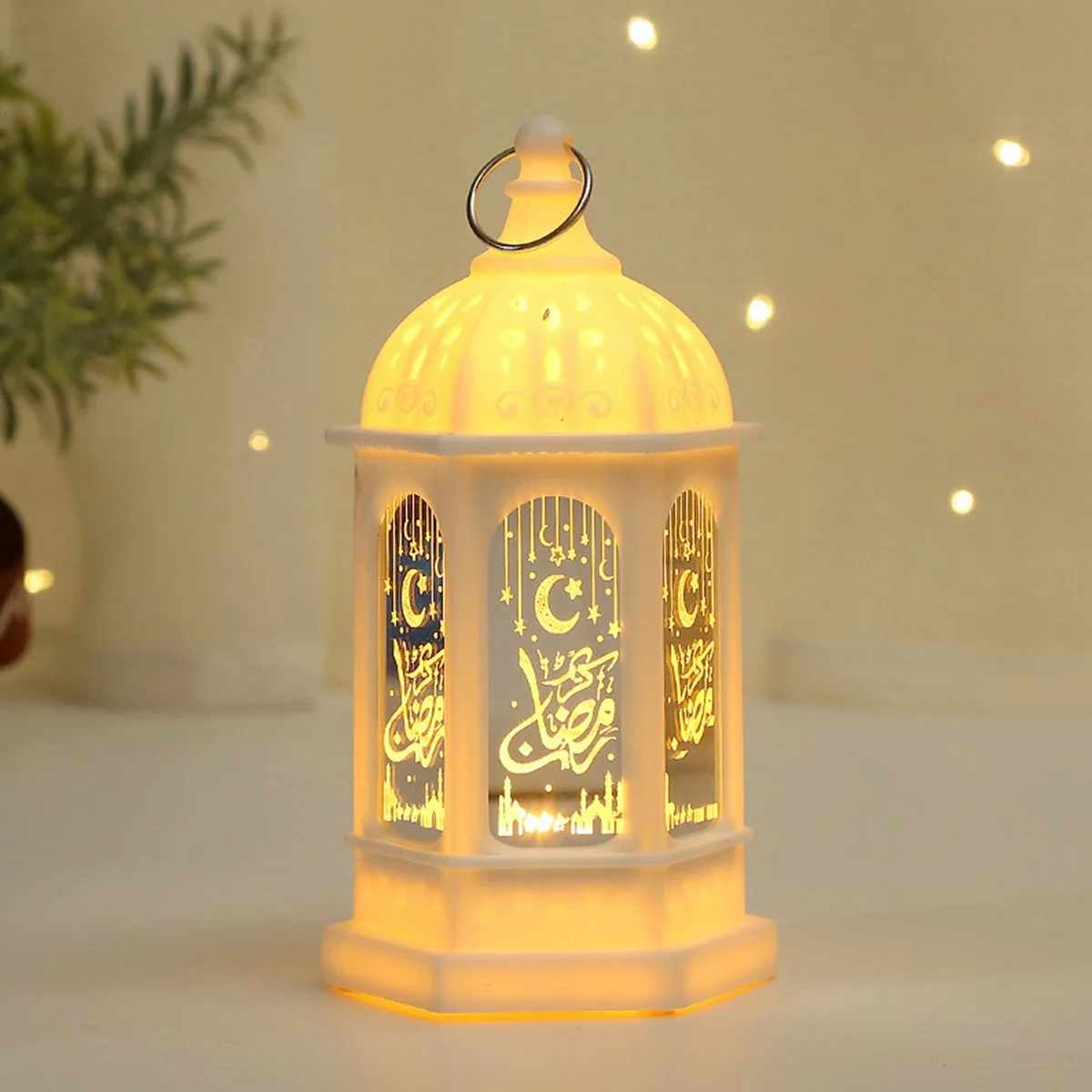 Ramadan Lantern Ornament White Color (641164)