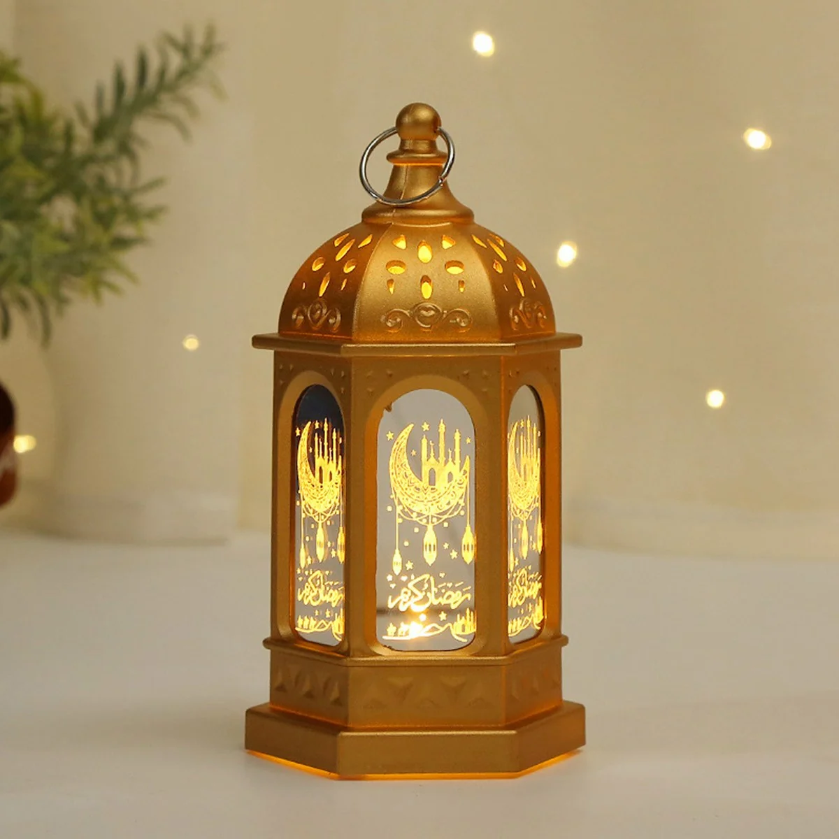 Ramadan Lantern Ornament Gold Color (641165)