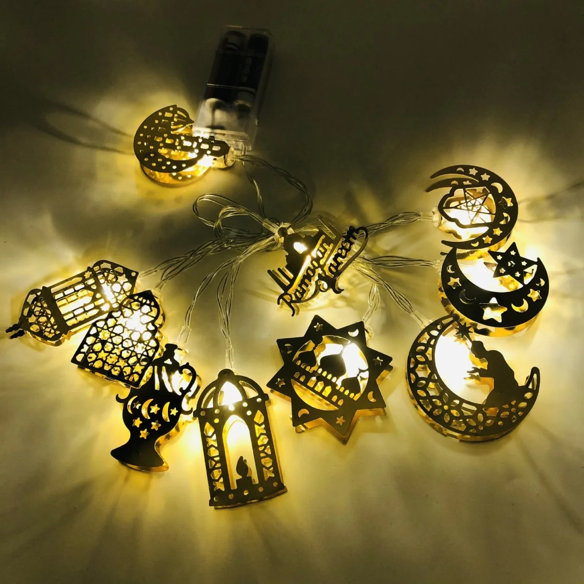 Ramadan LED Garland with Battery Case — detail