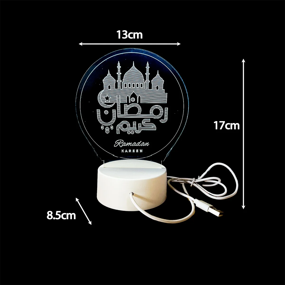 EID LED LANTERN 13*17*8.5cm 1pcs (641262)