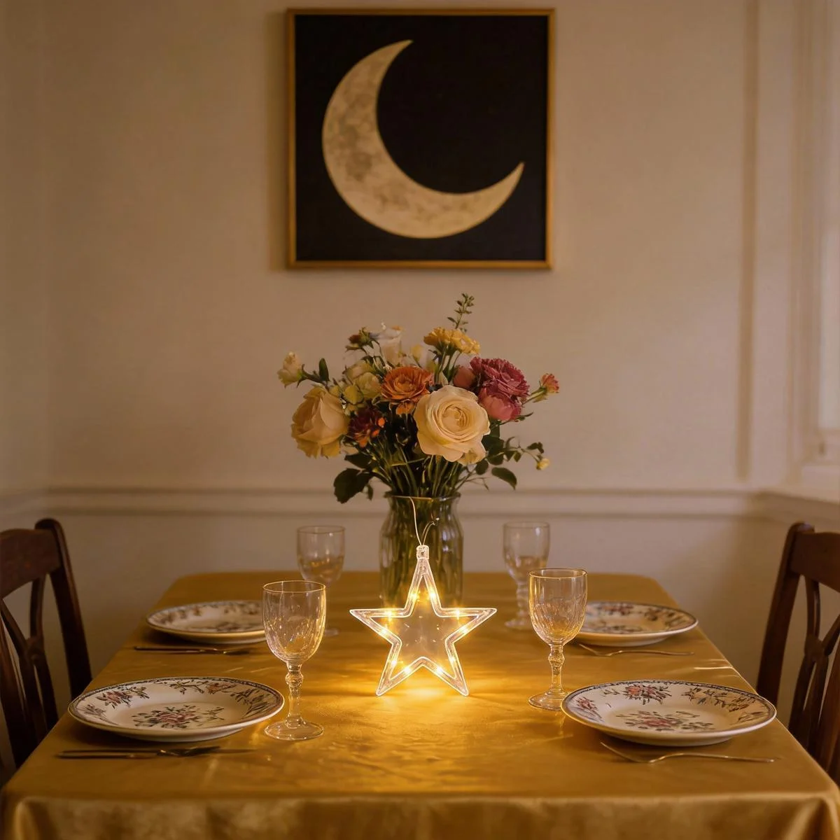 Moon Star LED Light — size reference