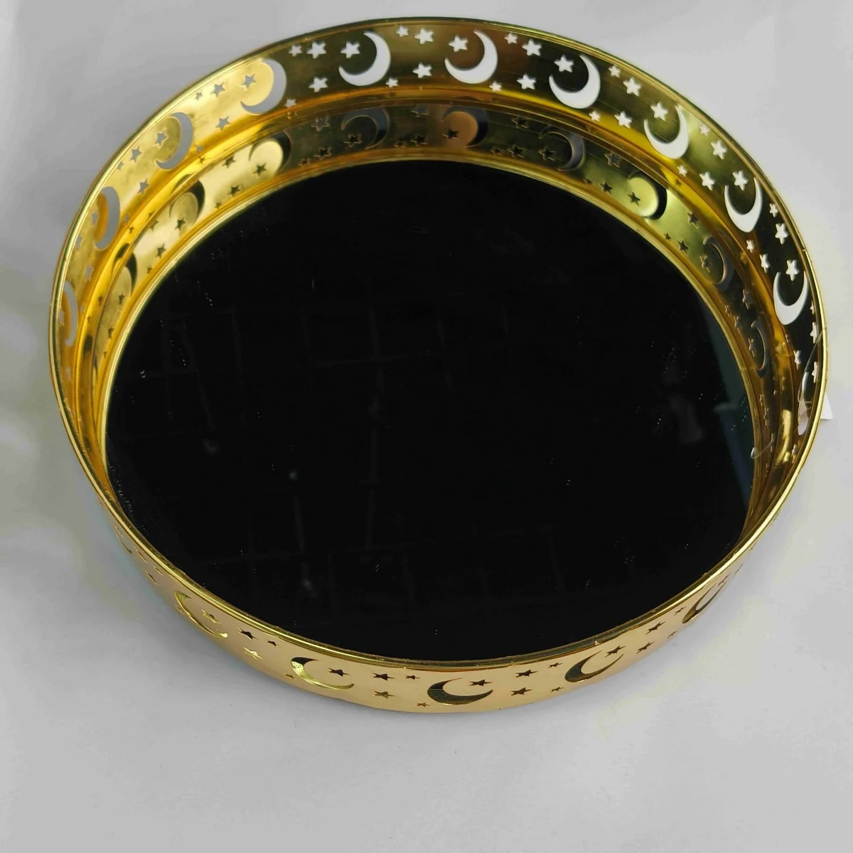 EID Golden Mirror Round Serving Tray 48pcs (642044)