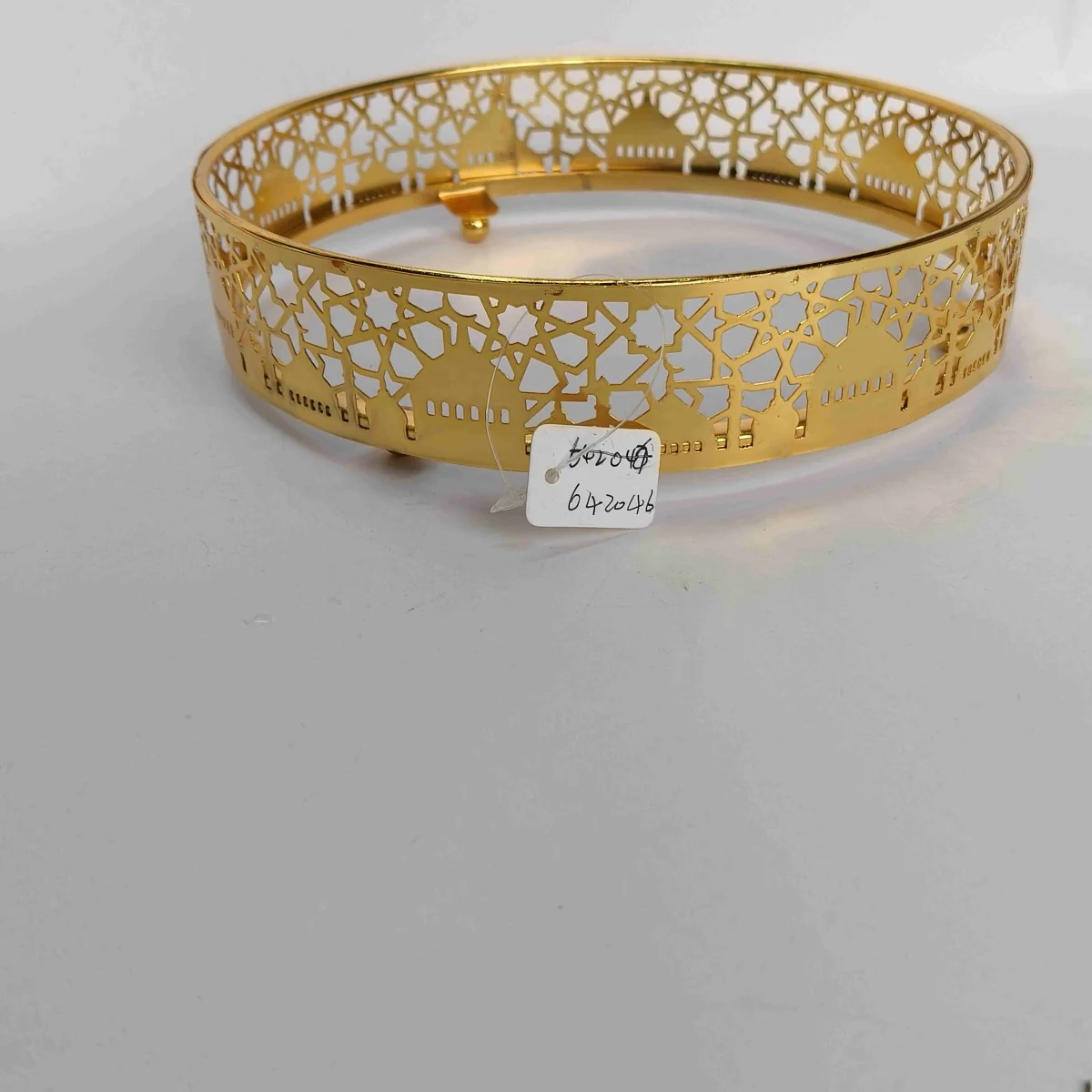 EID Golden Mirror Round Serving Tray 60pcs (642046)