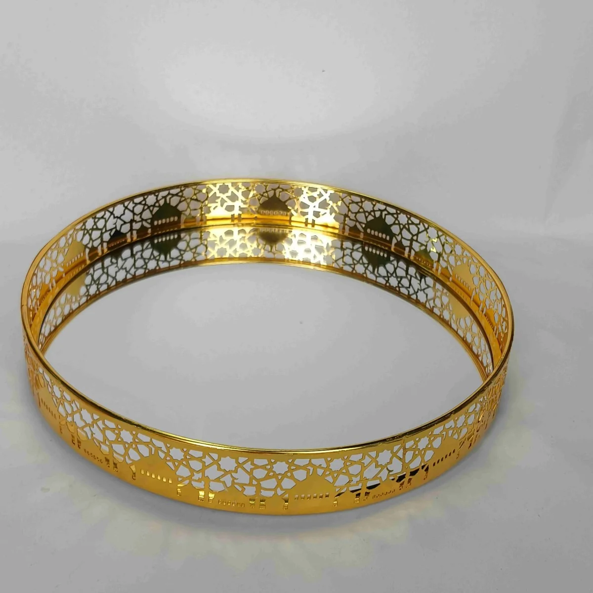 EID Golden Mirror Round Serving Tray 48pcs (642048)