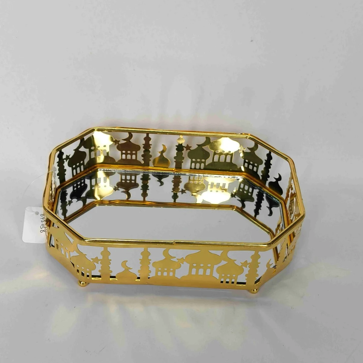 EID Golden Mirror Rectangle Serving Tray 60pcs (642058)