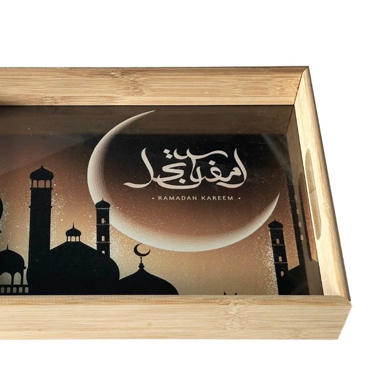 Ramadan kareem Wooden Tray 1pcs (642092)