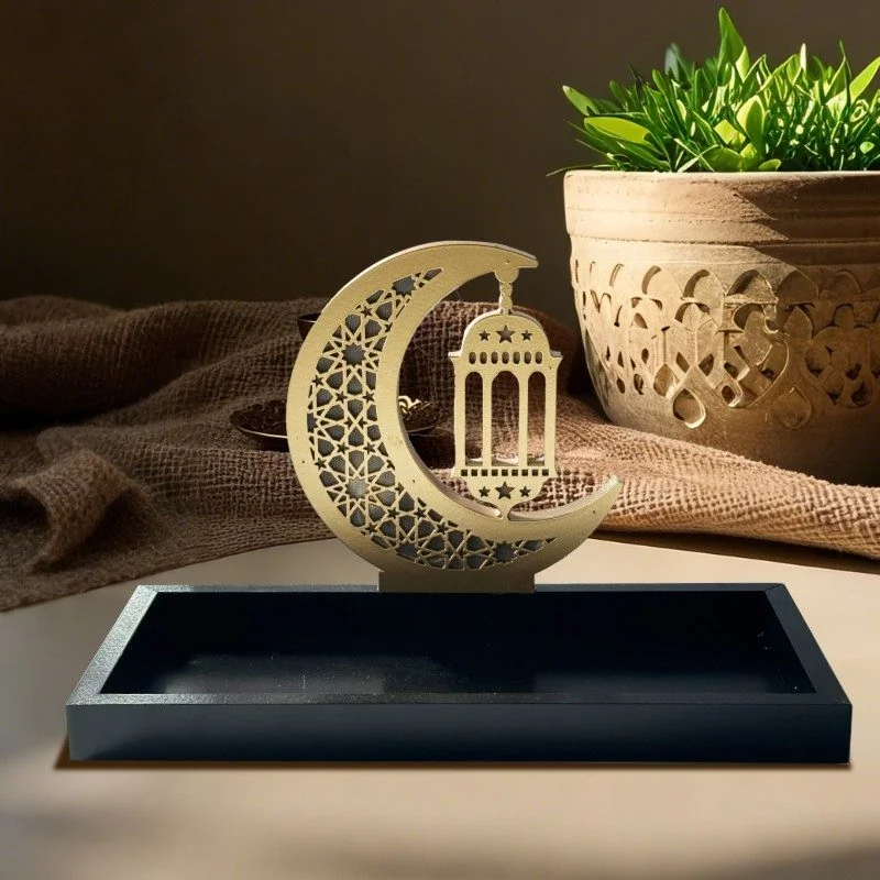 EID Serving Tray with LED Light Moon 1pcs (642094)