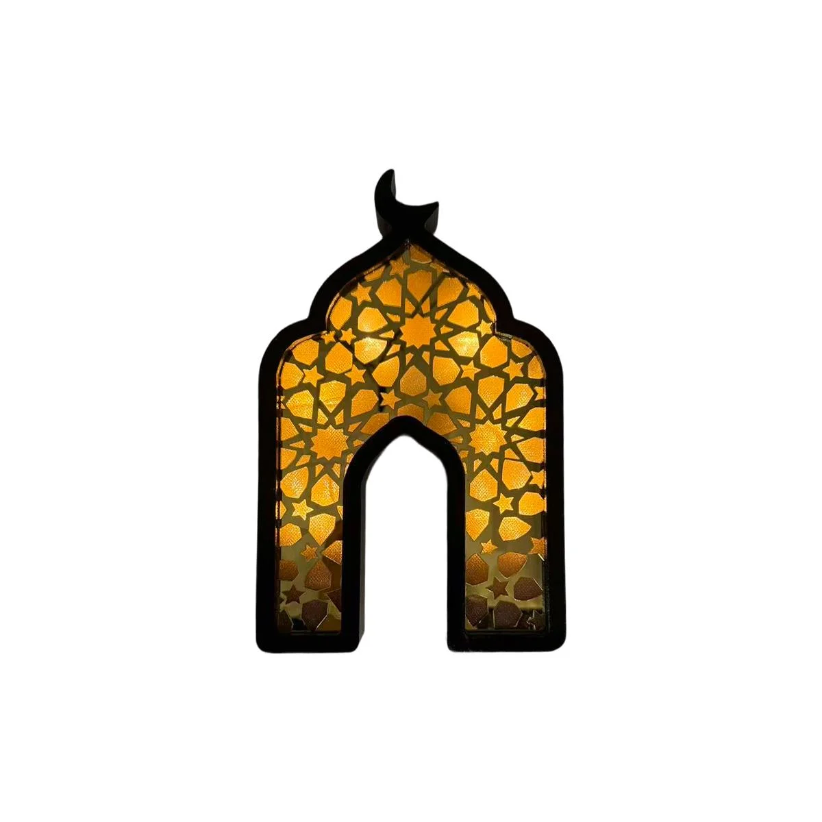 Crescent Gate LED Table Decoration Acrylic Sign — front view