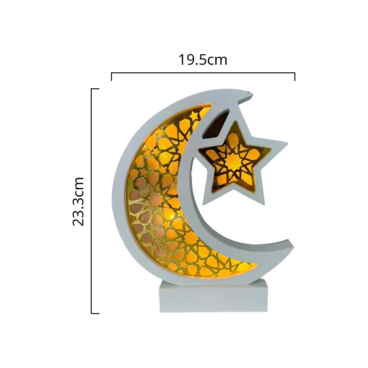 Star Moon LED Table Decoration star moon acrylic sign — detail