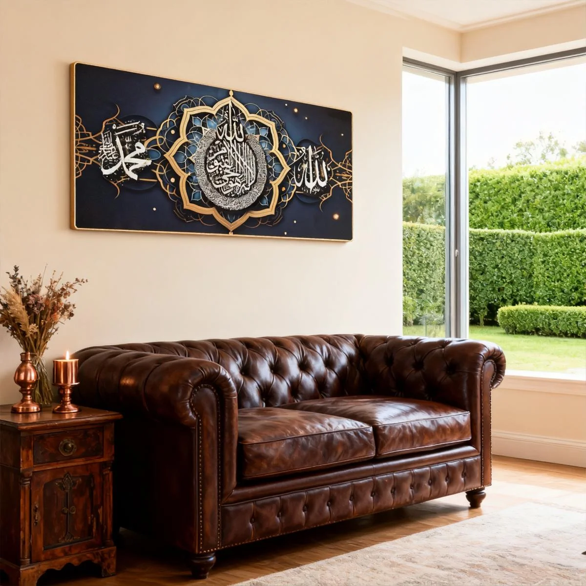 Islamic Wall Art — size reference