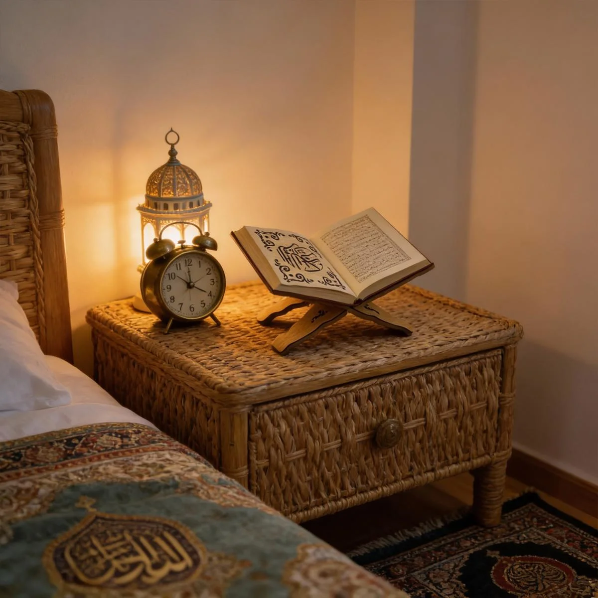 Wooden Quran Book Stand — detail