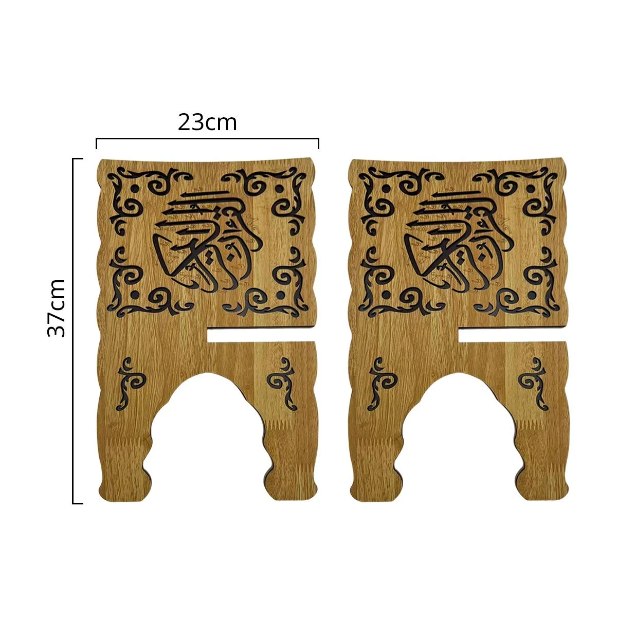 Wooden Quran Book Stand — angle view