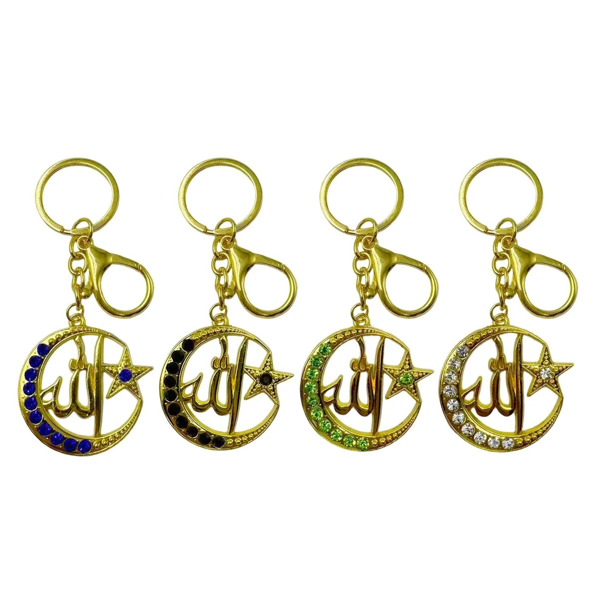 Islamic Keychain gold pendant — front view