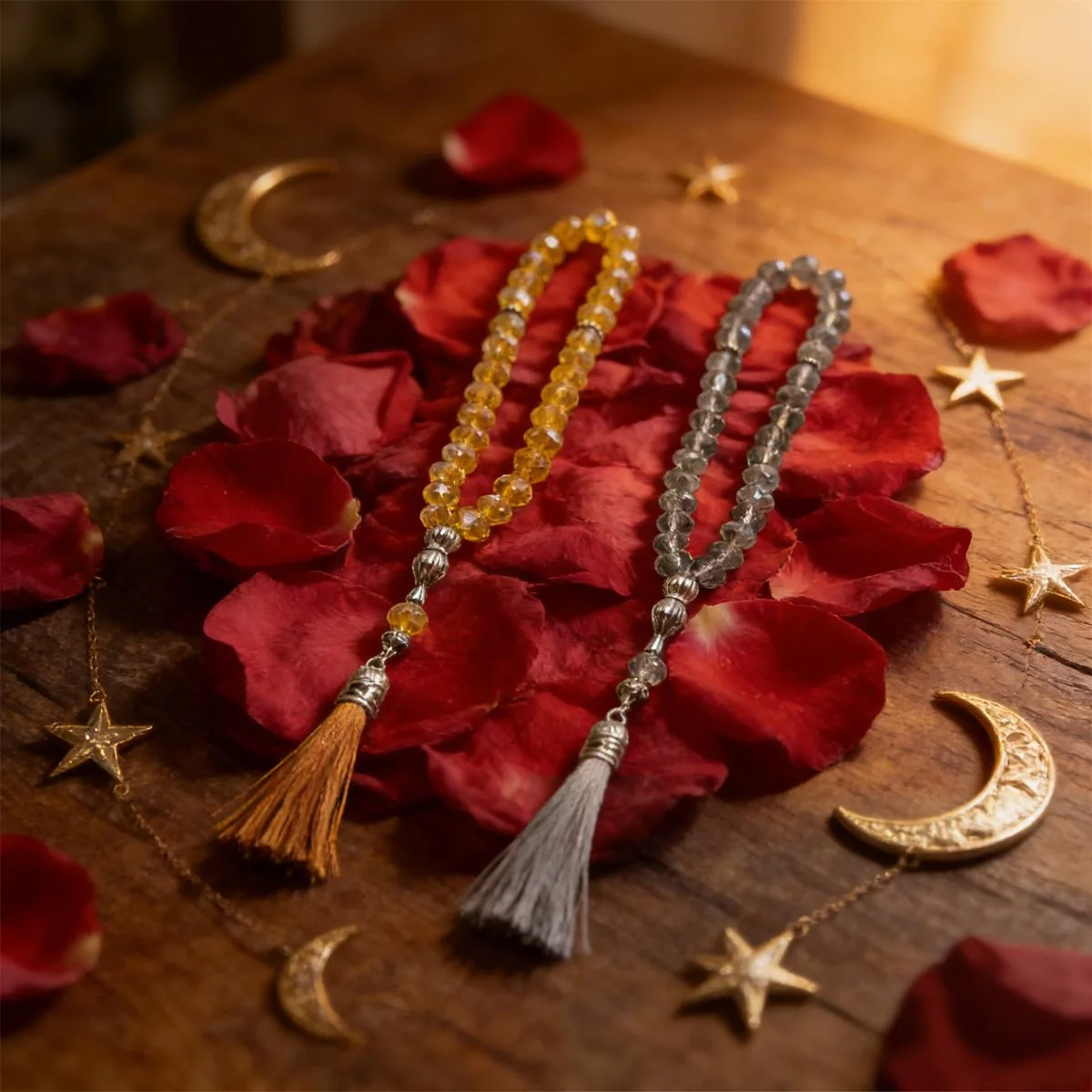 Muslim Tasbih Prayer Beads 33 — angle view