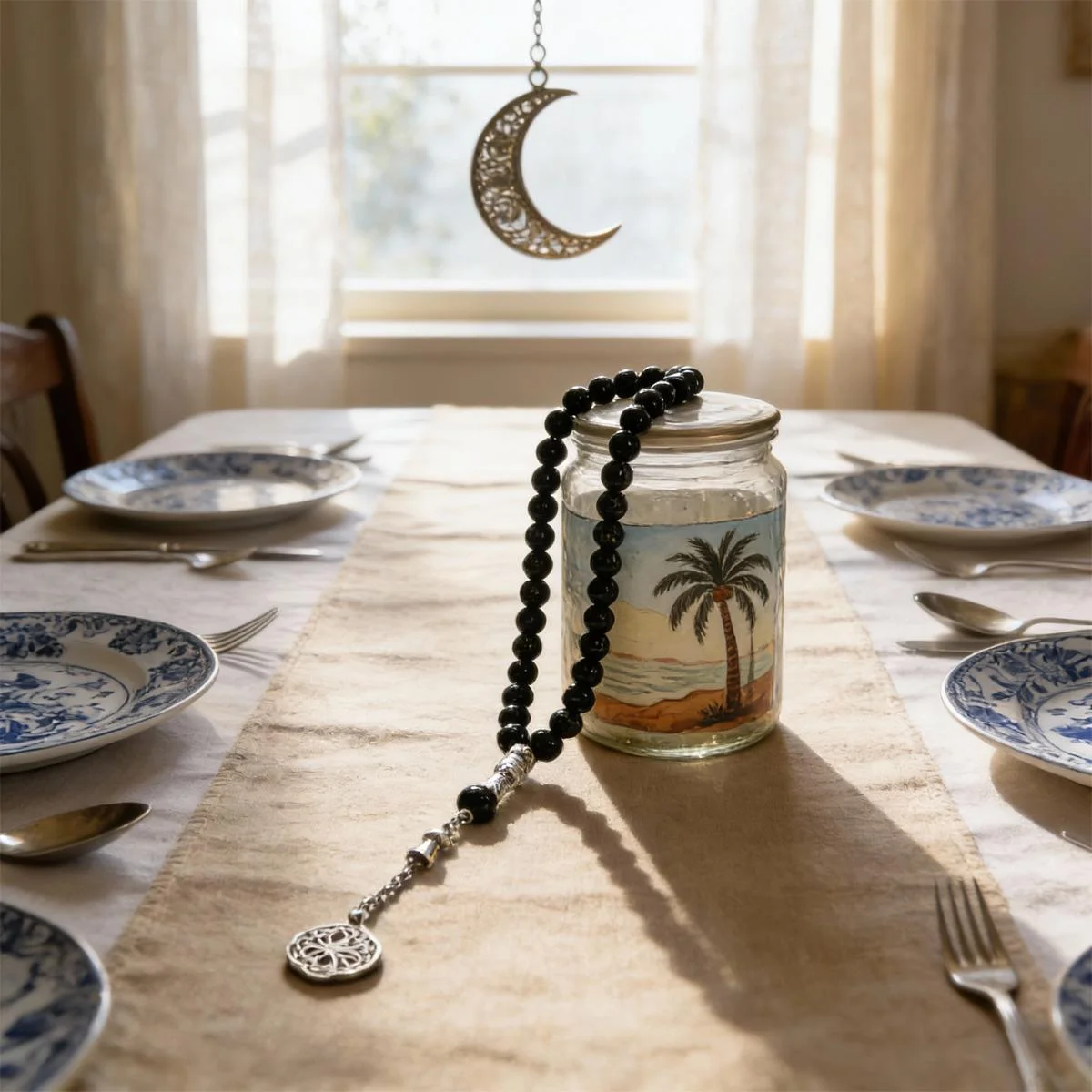 Muslim Tasbih Prayer Beads 33 beaded prayer beads — detail