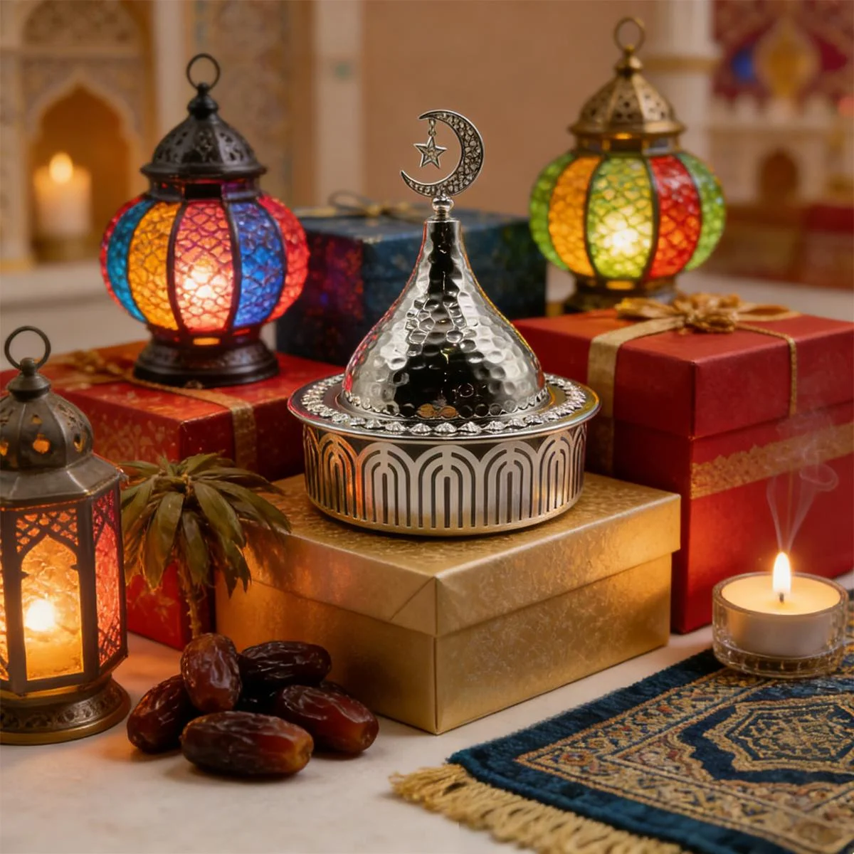 Silver Islamic Crescent Jar — packaging