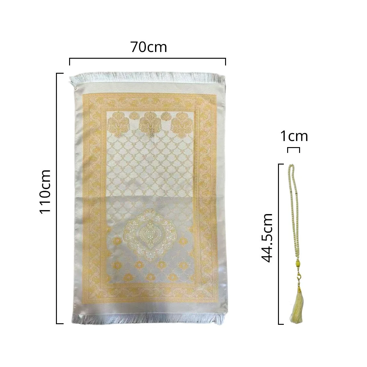 Prayer Mat with Tasbih Prayer Beads — packaging