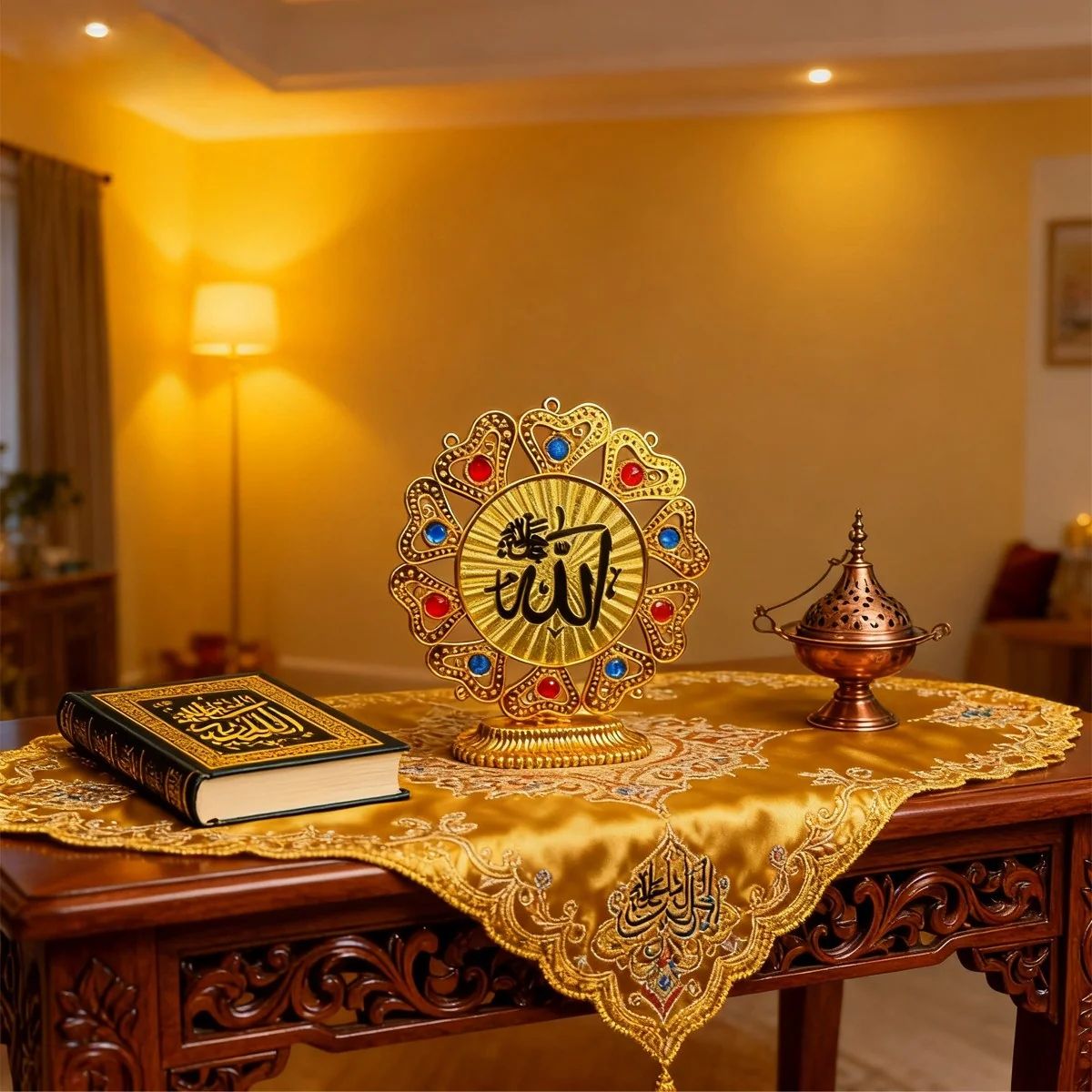 Islamic Gold Tabletop Ornament Ramadan deco (642257)