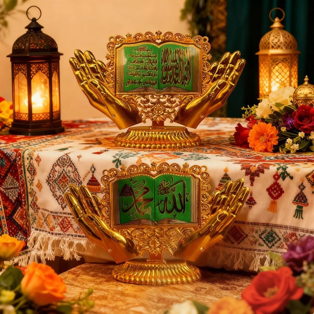 Islamic Gold Tabletop Ornament Ramadan deco (642259)