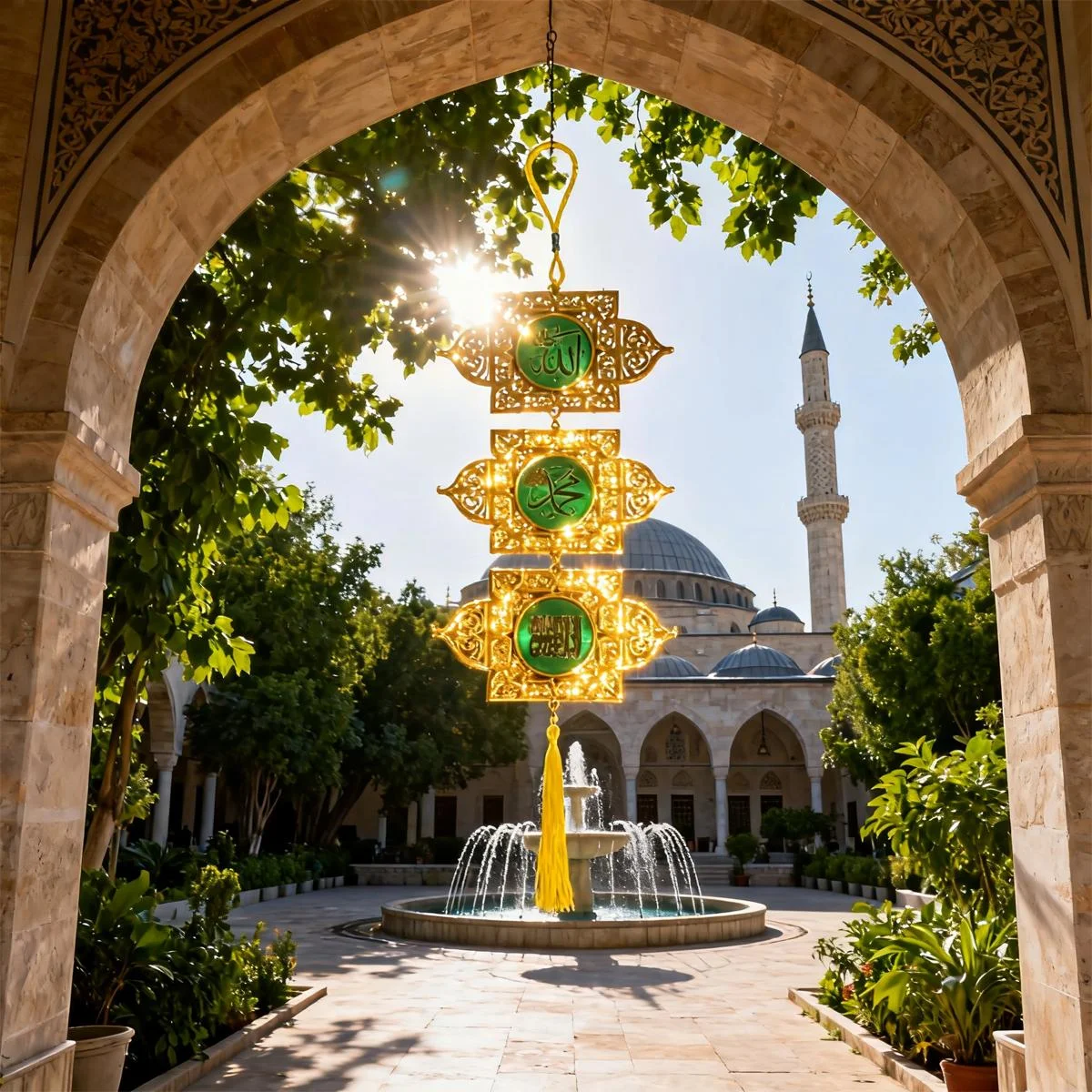 Gold Islamic Wall Decoration — packaging