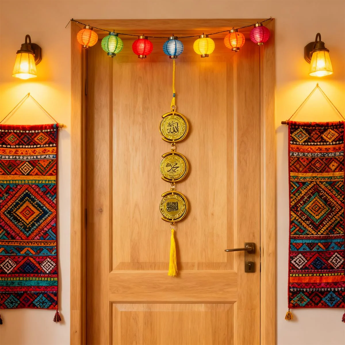Gold Islamic Wall Decoration — size reference