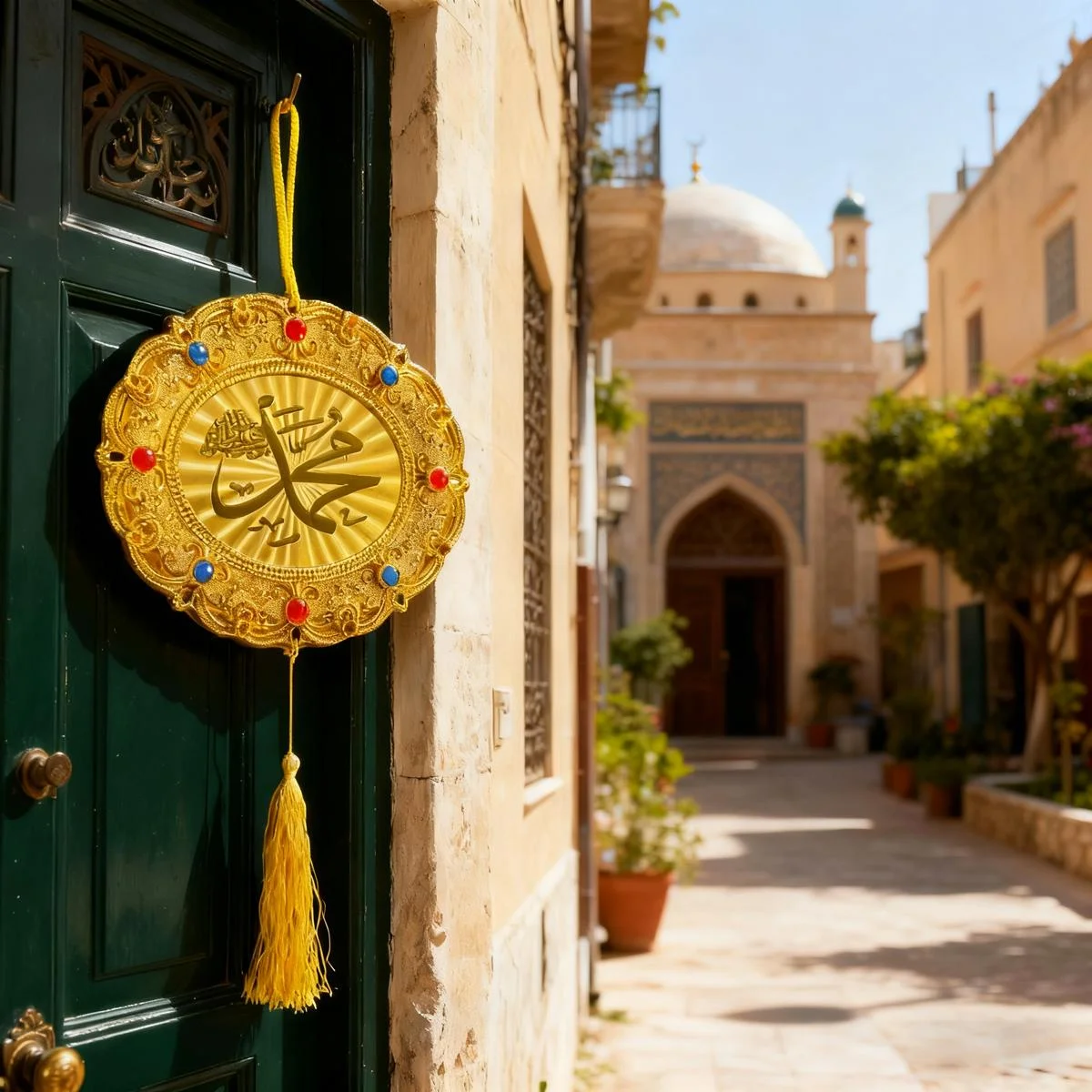 Gold Islamic Wall Decoration — size reference