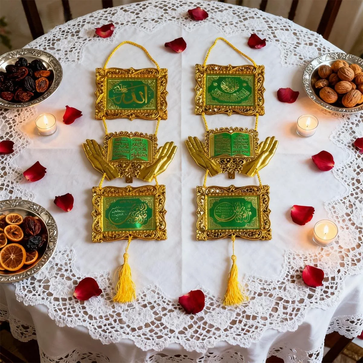 Gold Islamic Wall Decoration — front view