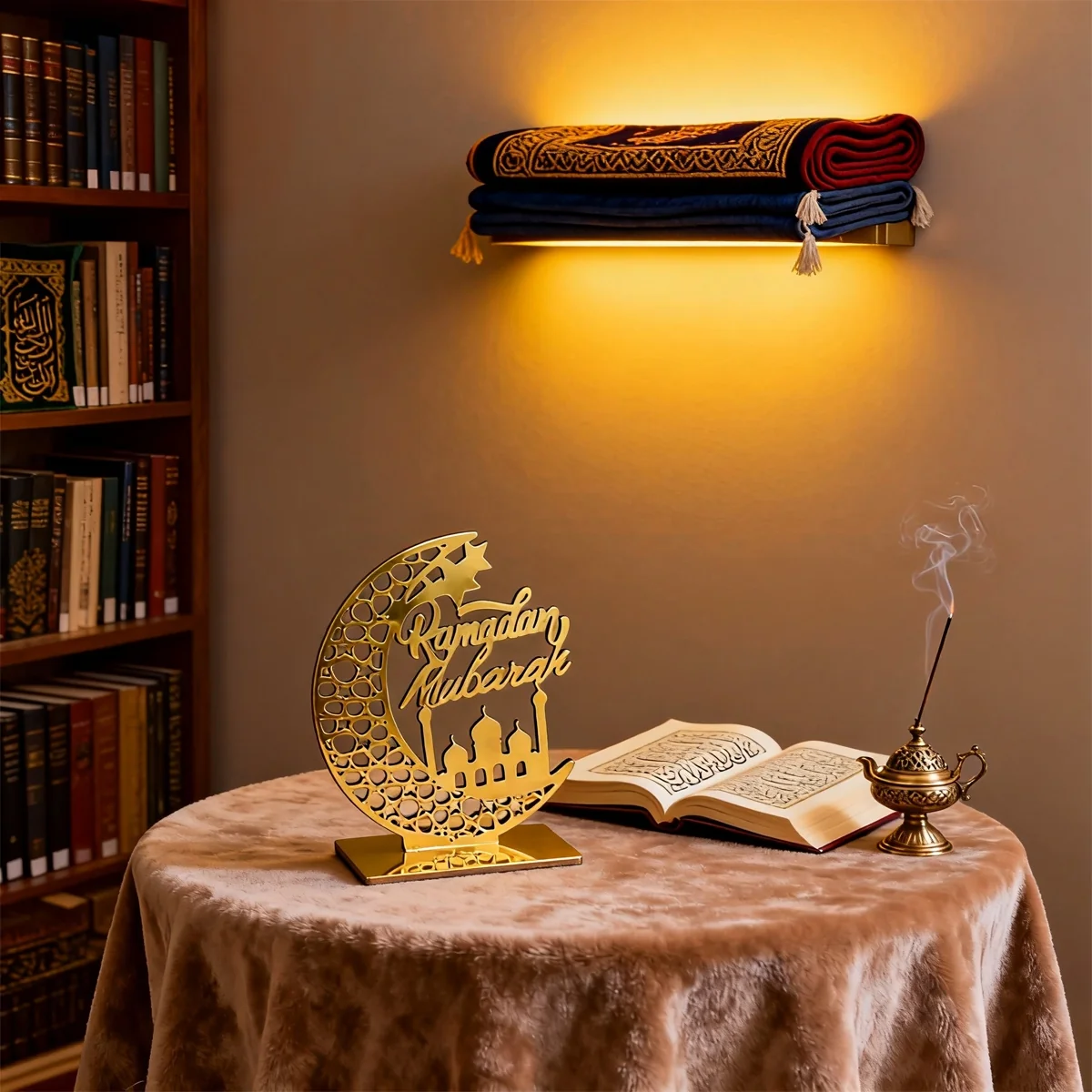 RAMADAN MUBARAK TABLE CENTREPIECE 1PCS (642272)