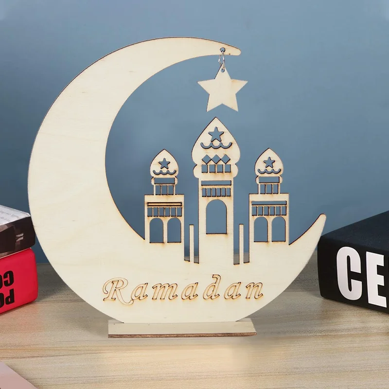 Eid wood ornament 20cm 1pcs (650058)