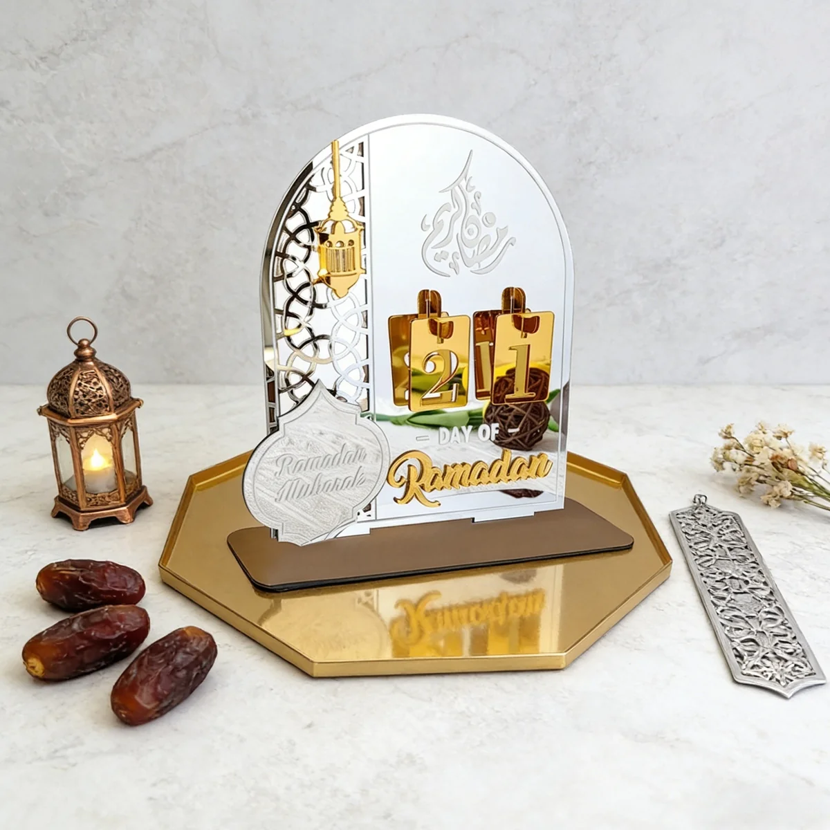 Ramadan Countdown Calendar - White 1pcs (651080)