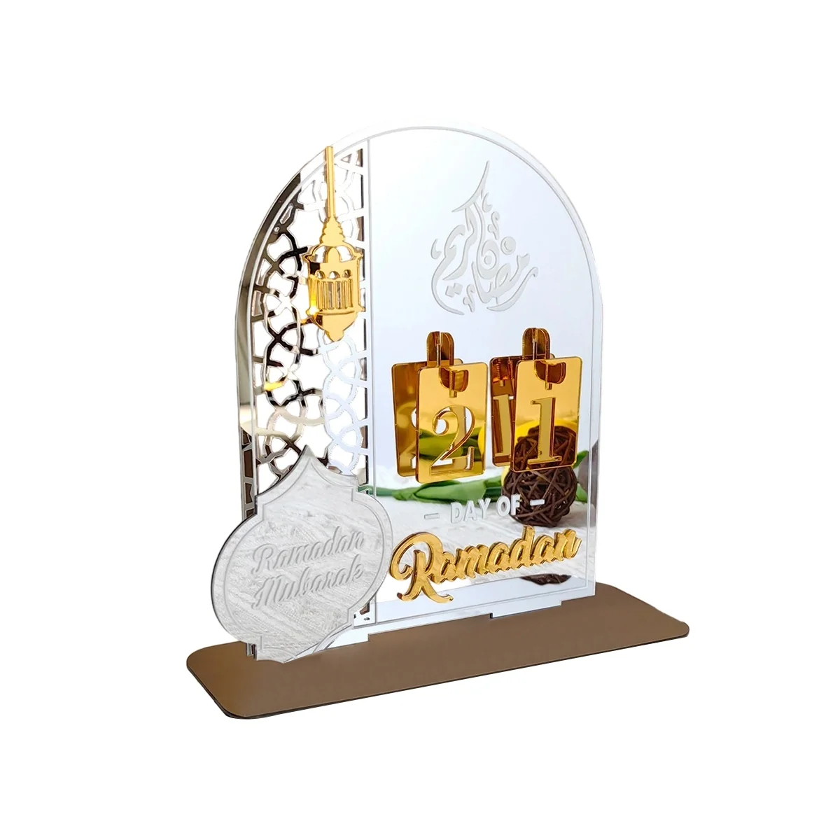Ramadan Countdown Calendar - White — size reference