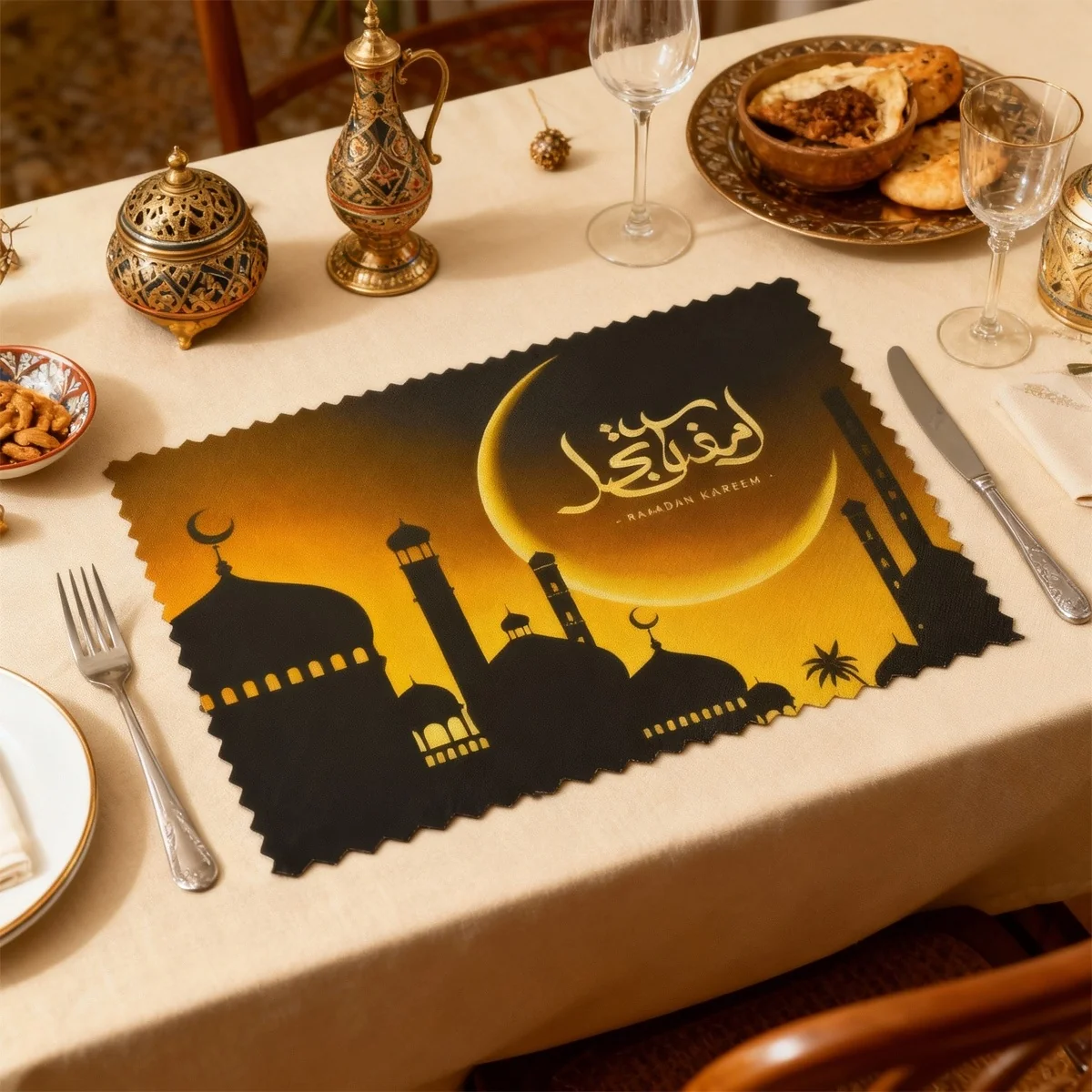 Ramadan Kareem Placemat linen placemat (651083)