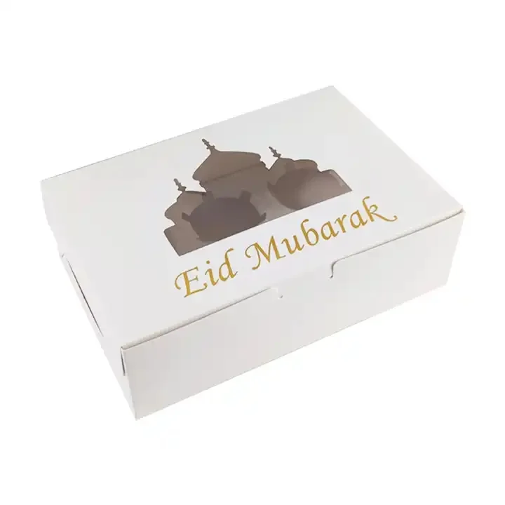 Eid 6 hole Cupcake Box 2pcs (653275)